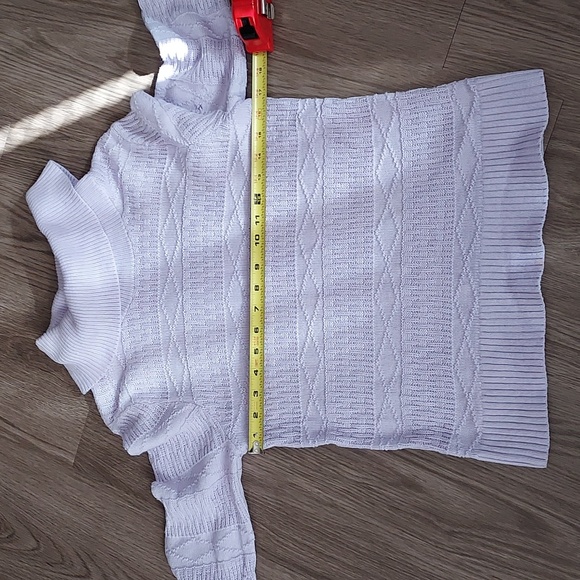 Christopher & Banks Petite Lavender Turtleneck Sweater Pm - Picture 9 of 10